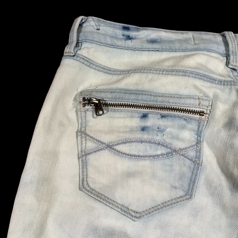 Abercrombie & Fitch Jeans Women's Size 28 Blue/White Tie Dye Perfect Stretch - Picture 14 of 16